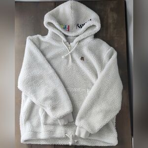 Teddy Fresh White Sherpa Fleece Jacket – Size Medium